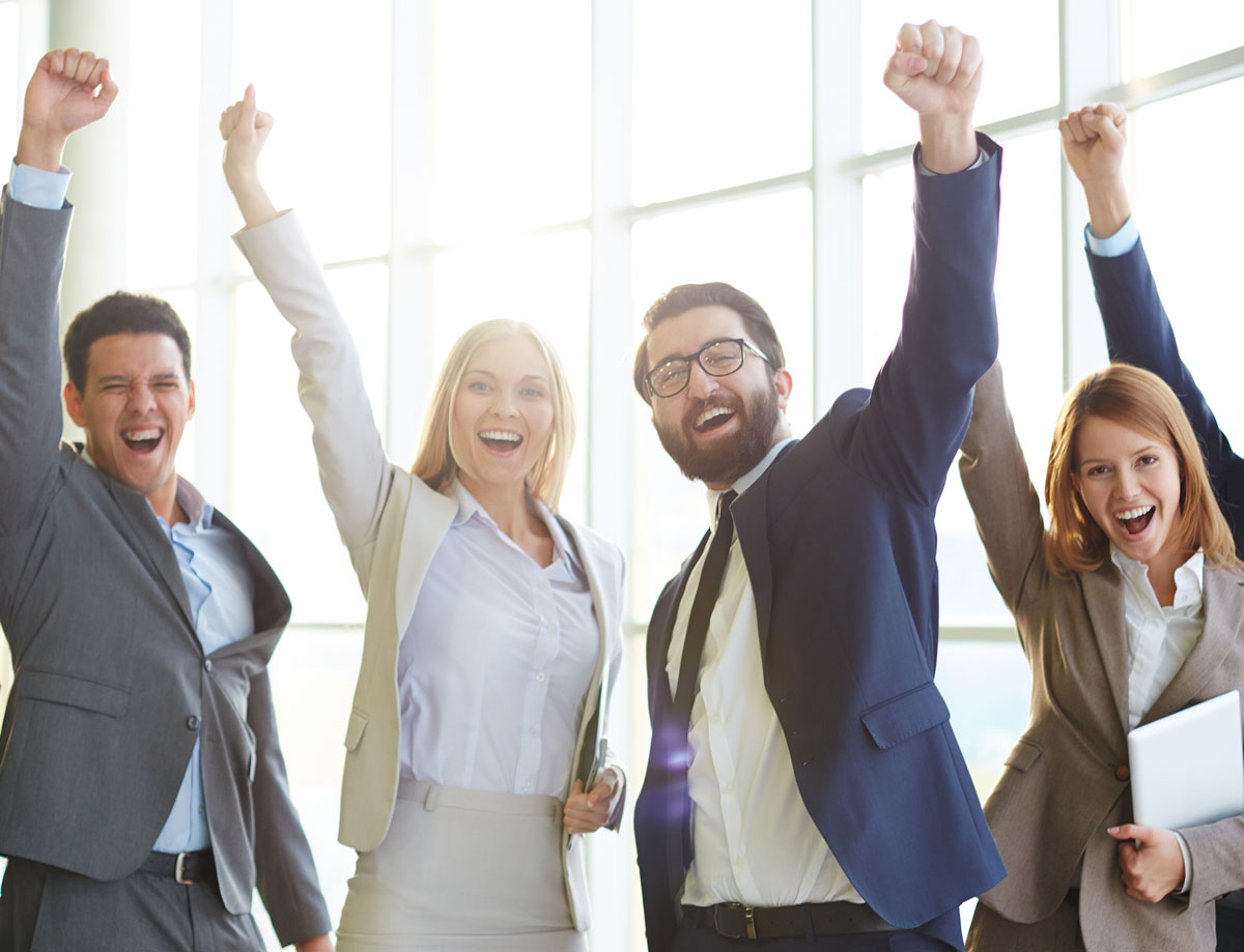 businesspeople-celebrating-success