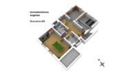 Verklinkertes Einfamilienhaus mit Keller, Garage und Carport! (RK-6255) - KG Grundriss 3 D
