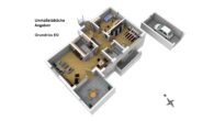 Verklinkertes Einfamilienhaus mit Keller, Garage und Carport! (RK-6255) - EG Grudriss 3 D